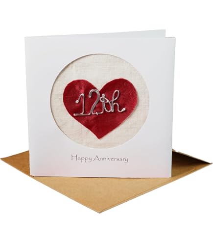 Hochzeitstagskarte "11 Years Down Forever To Go" | 12,7x17,8 Cm | Für Ehemann & Ehefrau