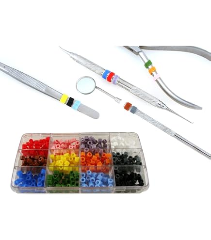 3 Instruments Dentaires En Nylon Rouge Pour Siège De Patient - Neufs, Marque S.S, Origine Pakistan