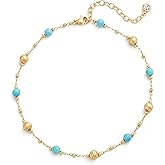 MTMY Gold Anklets for Women 14K Gold Plated Tiny Bead Anklet Colorful Tassel Foot Chain Dainty Adjustable Cute Summer Beach Boho Anklets Jewelry Gift