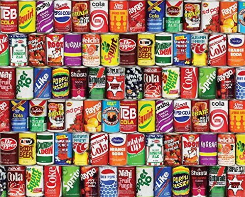 Springbok Puzzles - Retro Refreshments - 1000 Piece Jigsaw Puzzle - Large 30 Inches by 24 Inches Puzzle - Made in USA - Unique Cut Interlocking Pieces