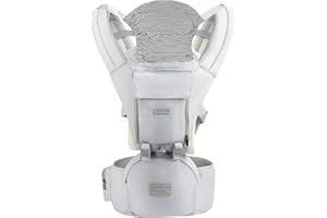 YIYUNBEBE Baby Carriers for All Seasons, 3-in-1 Baby Carrier with Hip Seat, Baby Carrier Infantino Backpack for Newborn to Toddler, Perfect for Hiking Shopping Travelling