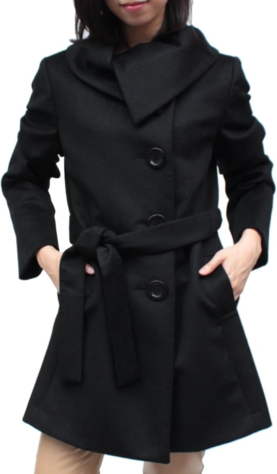 Amazon カシミヤ100 レディース カシミヤコート ロングコート Ju 252 13号 ブラック コート ジャケット 通販
