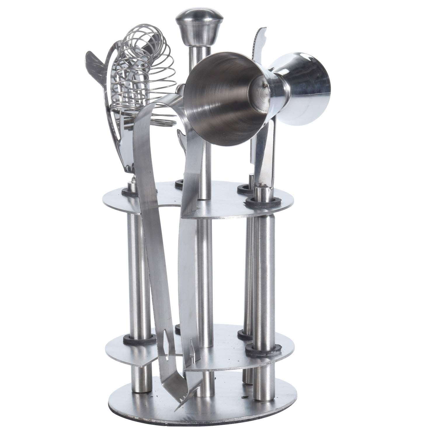 your castle 6 Piece Drinks Bar Set on Metal Stand