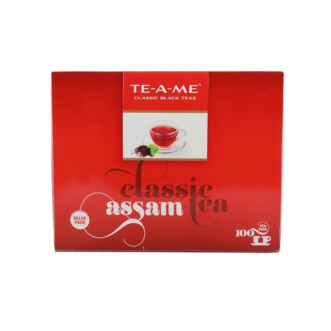 TEAME Black Classic Assam Tea, 100 Tea Bags Amazon.in Grocery