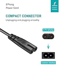 Mini Fridge Power Cord Compatible with Frigidaire