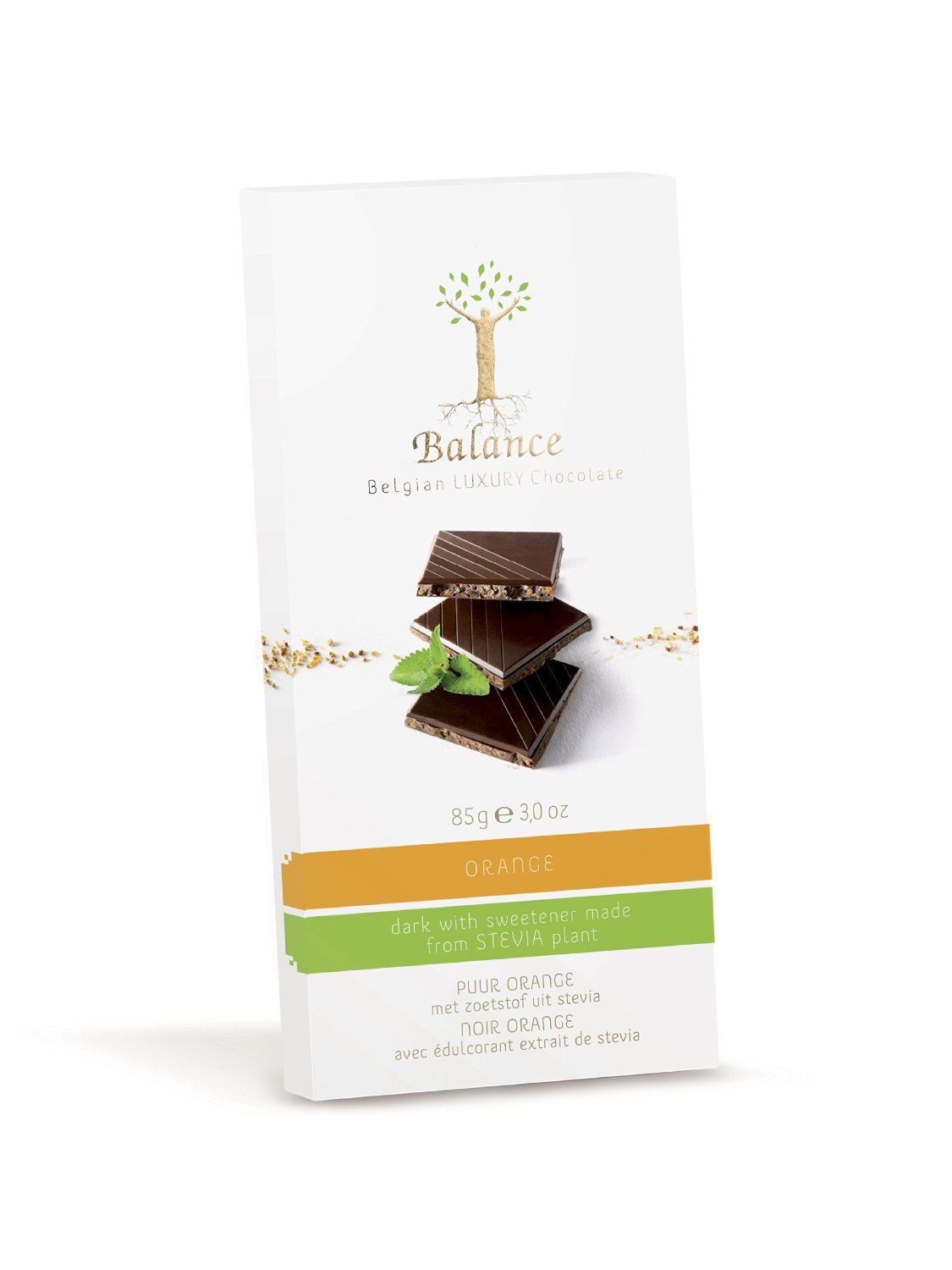 Klingele Balance - Luxury Belgian Chocolate - Dark Orange - 85g Klingele Balance - Luxury Belgian Chocolate - Dark Orange - 85g