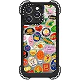 CASETiFY Ultra Bounce Case for iPhone 15 Pro Max [10x Military Grade Drop Tested / 32.8ft Drop Protection/Compatible with Magsafe] - Fruit Stickers - Clear Black
