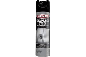 Weiman Stainless Steel Cleaner & Polish Aerosol, 17 fl oz