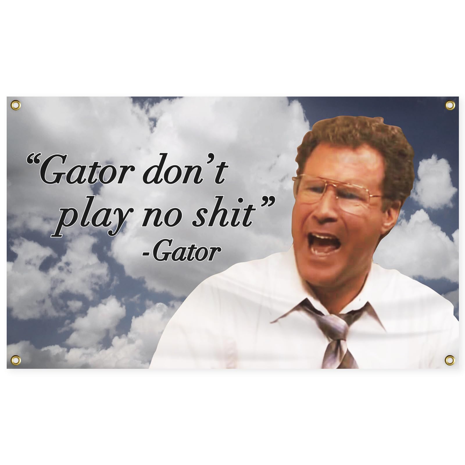 Photo 1 of PfranK Gator Don't Play Flag, 3x5 Ft Funny Flags for Room Guys, Man Cave Flags with Brass Grommets for College Dorm Room Decor, Wall Hanging Funny Tapestries for Bedroom Home Decorations