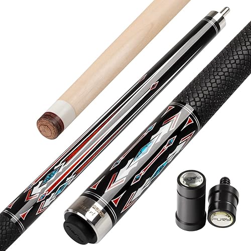 Fury DX1-4 Billiard Pool Cue HT2 Maple Shaft Leather Handle 12.5mm