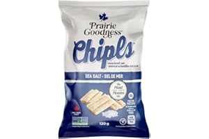 Prairie Goodness Snacks CHIPLS Grain Free Baked Lentil Chips, Sea Salt, 120g.