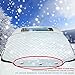 [2019 Newest Upgrade] Magnetic Car Windshield Snow Cover for SUV. 4 Layers, Waterproof, Soft Scratch-Free, Ice Removal Padded Liner with Mirror Flap and Inside Buckle Belt. Most Secure Fitting