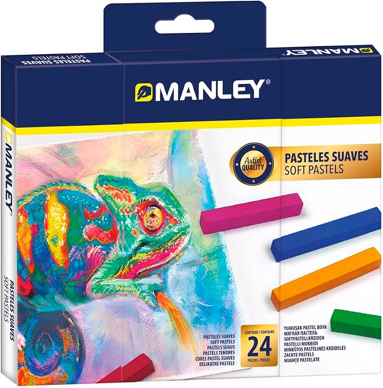 soft pastels 24 piezas | Pasteles suaves de colores brillantes | Ideales para artistas y principiantes | Pasteles de calidad artística fáciles de mezclar y sombrear — foto 1 de 2