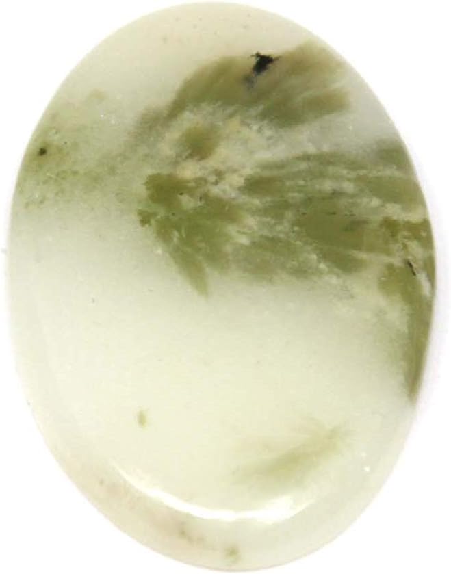 Talk To Crystals Green Tourmaline Quartz Cabochon Oval Shape for Unisex (TTC_CABOCHON 45)