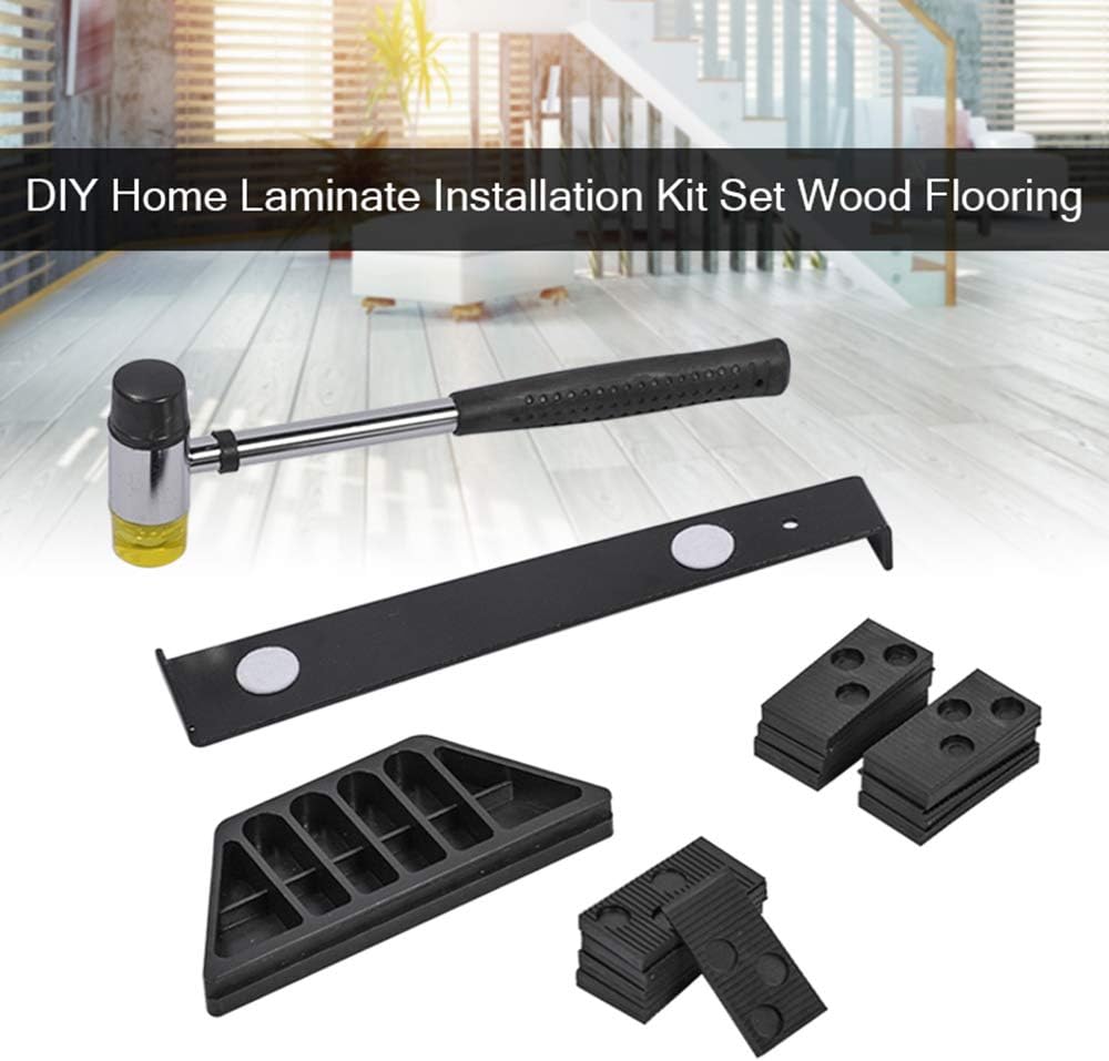 Laminate Flooring Kit, Laminate Wood Flooring Installation Tool Kit with 20 SpacersPuller Bar
