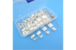 Ruiting Store KF2510 Kits 40 Sets Kit in Box 2p 3p 4P 5pin 2.54mm Pitch Terminal/Housing/Pin Header Connectors Adaptor