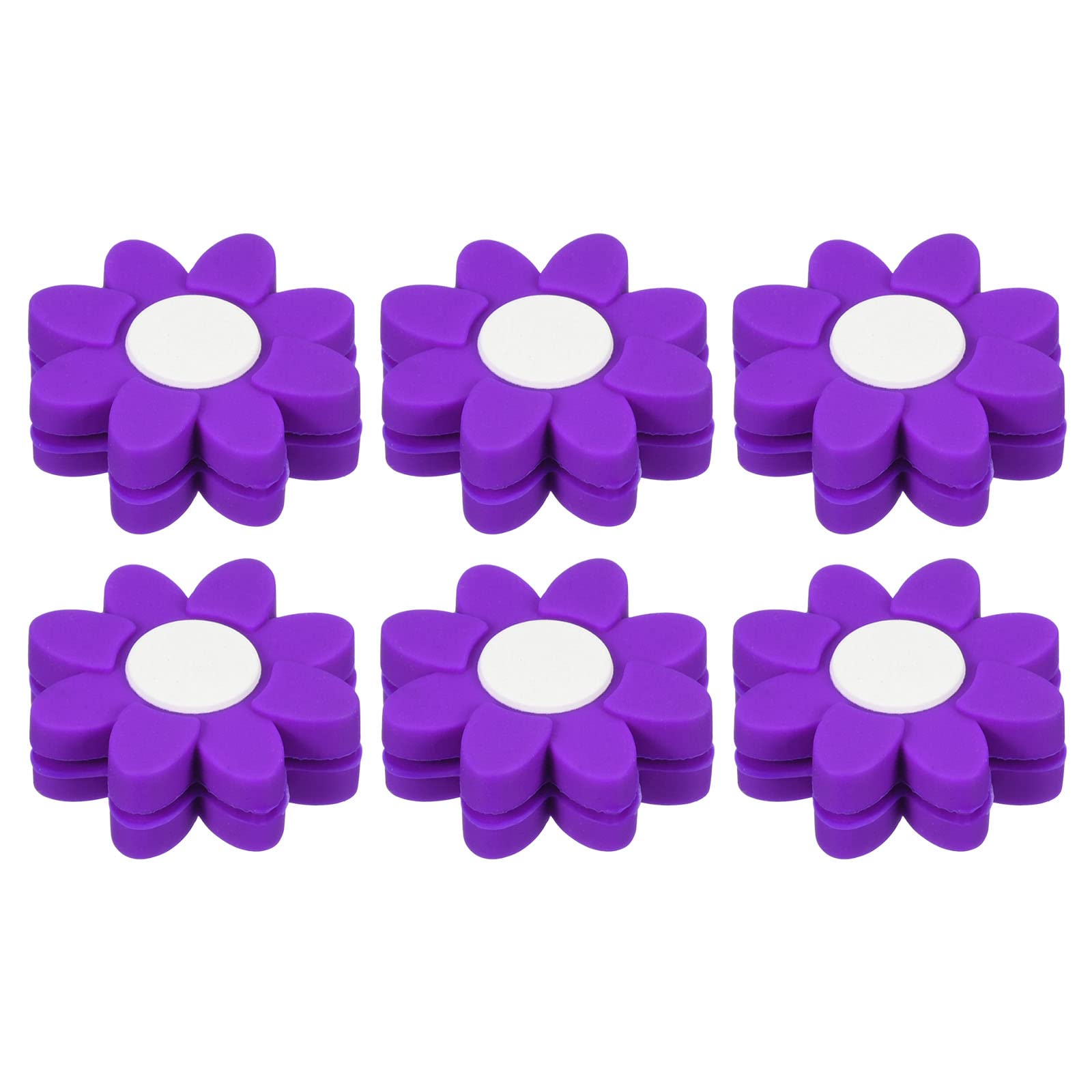 PATIKIL Tennis Racket Vibration Dampener, 6 Pack Soft Silicone Racquet Shock Absorber String Damping, Purple