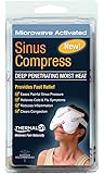 Thermalon Microwave Activated Moist Heat-Cold Sinus Mask for Sinus Pressure, Headaches, TMJ,  5.5 " X 8"