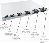 kuou 72pcs Binder Clips 15mm Black Foldback Clips Clamp Office Home Supplies view 2