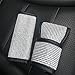 U&M 2pcs/Set Bling Bling Car Handbrake Cover & Shift Gear Knob Cover Luster Crystals Car Accessories for Women Universal Fit (Bling-White)