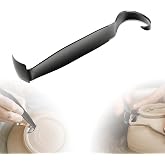 Pottery Trimming Tool, Stainless Steel Pottery Trimming Tools for Pottery, Durable and Sharp, Double Ended Trim Pottery and Ceramic Tools for Clay Artists and Pottery Creation (1 Pack)