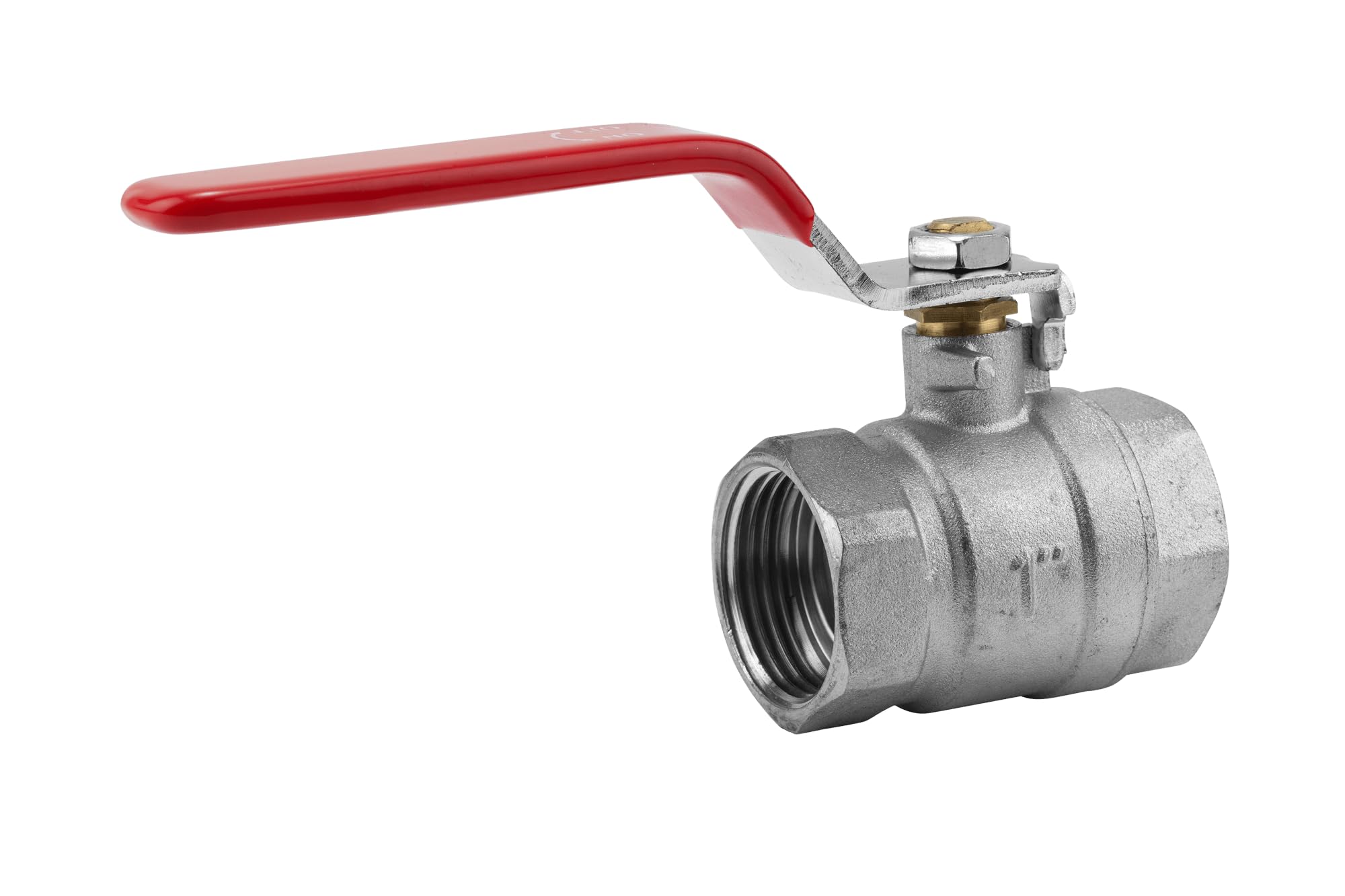 GARDENA 07337-20 Ball valve: The outlet valve For indoor And Outdoor use, double-sided internal Thread, 33.3 mm (G 1 ") - Thread, Grey, Red