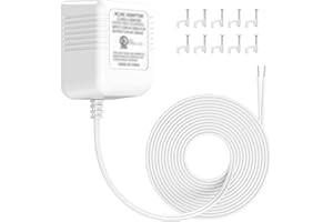 BENSN 24V 500mA AC Transformer, C Wire Power Adapter Compatible with Google/Ecobee/Ring 1 Video/Wyze Doorbell Power Supply UL