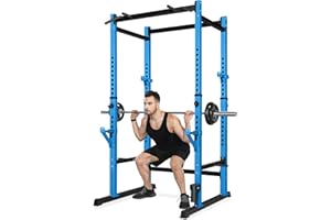 Bongkim Power Rack, Rack Cage for Weight Training, Adjustable Squat Stand Rack for Home Gym Equipment, Lifting Cage with 660lb Capacity