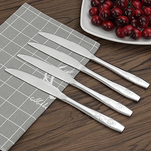 Flatware Dinner Knives, 12-Piece Stainless Steel Table Knives (Eagrye) - Thumbnail 5