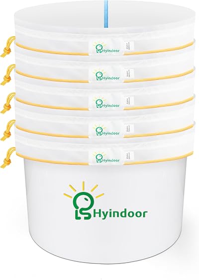 Hyindoor 5 Gallon Bubble Mesh Hash Ice Extractor Kit with Pressing Screen