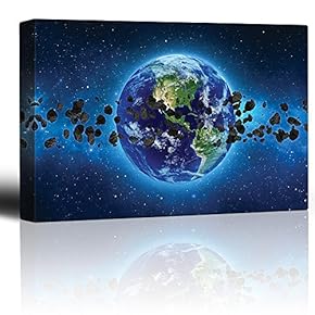 Rocks Floating Around Planet Earth from Outerspace