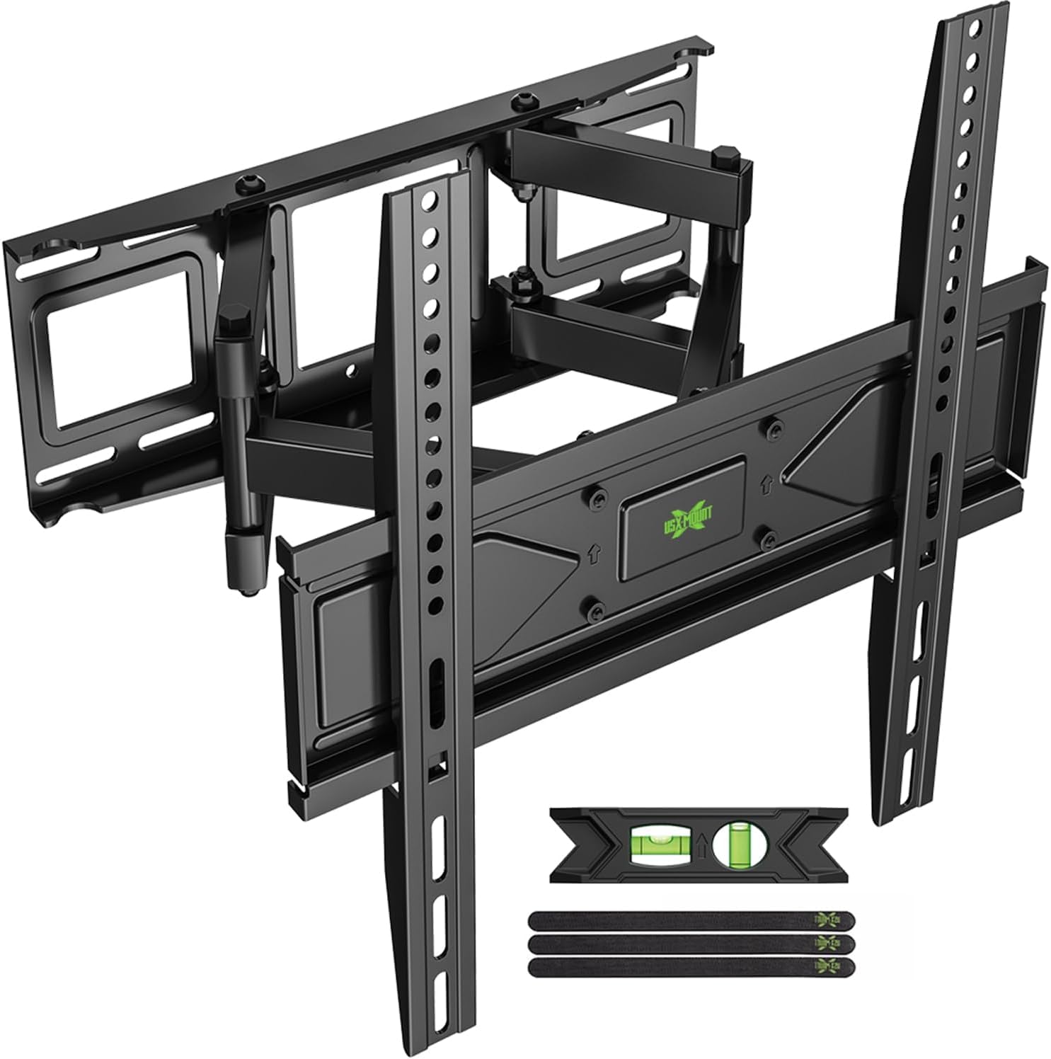 USX MOUNT TV Wall Bracket for 26-70 Inch TVs up to 50kg, Full Motion TV Wall Mount, Smooth Swivel Tilt Extension TV Bracket, Easy Installation, Max VESA 400x400mm, XMM907