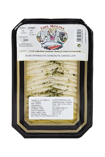 Luis Molina Spanische Gewurzte Sardellenfilets 1er Pack 1 X 200 G Amazon De Lebensmittel Getranke