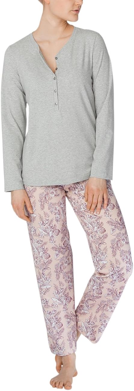 Schiesser Damen Zweiteiliger Schlafanzug 3/4 Lang Juego De Pijama