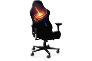 QYZDLM Gaming Chair Covers Slipcovers, 3D Printing Stretchable Elastic Computer Reclining Gaming Chair Seat Cover with Armrest Cover (No Chairs)(F)