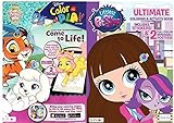 Littlest Pet Shop Ultimate Coloring and Activity Book and Palace Pets Color and Play with Over 60 Stickers and 4 Full Color Removable Posters