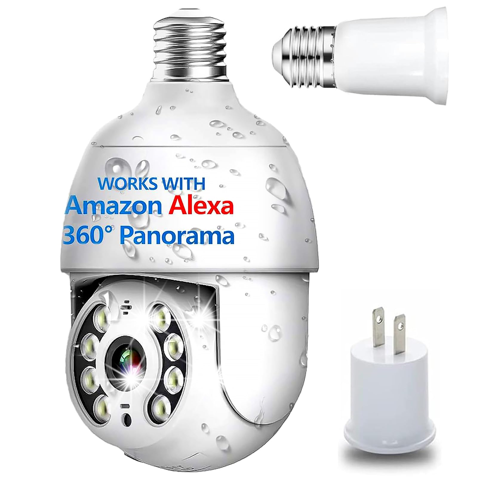 Wi Fi Amazon Light Bulb Camera 4MP Outdoor Camera Wireless,Light