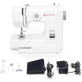 SINGER&reg; M1000 (White) Portable Mending Machine with Accessory Kit | 4 stitches deliver 32 applications, Compact, Lightweigh, easy stitch selection, great for light to medium weight fabrics