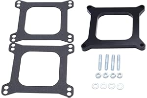 YUCHENSHLP 1/2" 0.5" Open Phenolic Carburetor Spacer Fits For Holley Chevy 4bbl. SBC BBC Carb