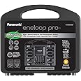 Panasonic K-KJ55KHC86A Eneloop pro High Capacity Rechargeable Batteries Power Pack 8AA, 6AAA, 4 Hour Quick Battery Charger and Plastic Storage Case