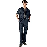 Dickies Men’s Short Sleeve Work Shirt – Durable Twill Button Down Shirts for Men, Lightweight Uniform for Daily Wear