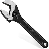 CNGGV Adjustable Wrench 6-Inch,Black Oxide Wrench | For Household Repairs and Automotive Plumbing,Premium Drop Forged Steel