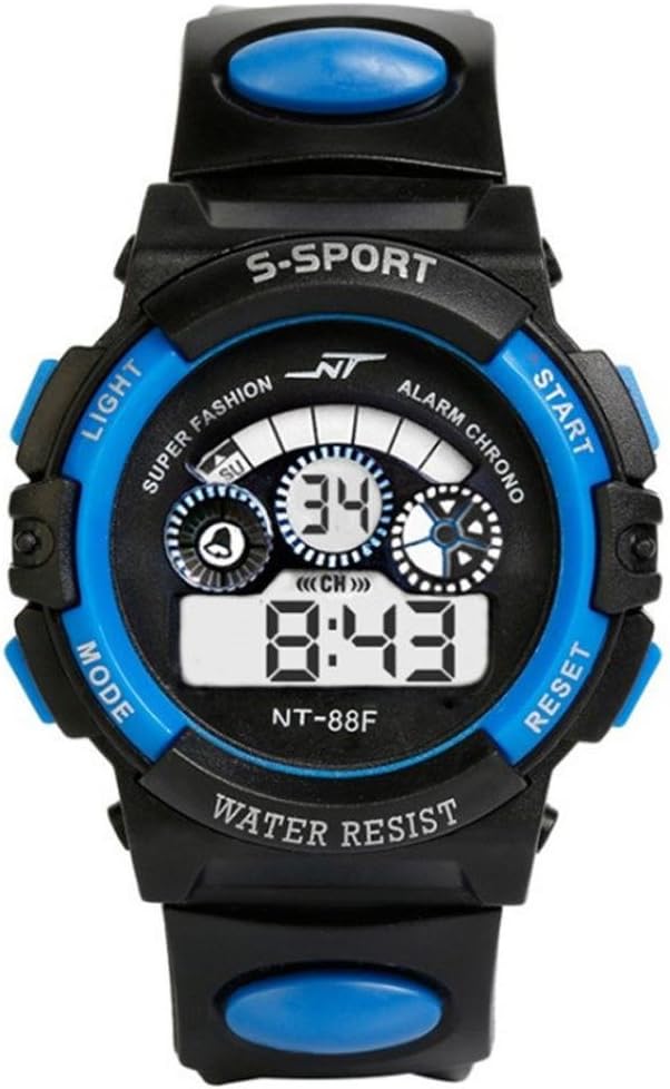 FestidayElectronic Watches for Men Fashion Casual Sport Digital Cool Smart Movement Alarm Date Multi Function Watches Sale 50 M Waterproof Watches Gentlemen Gift