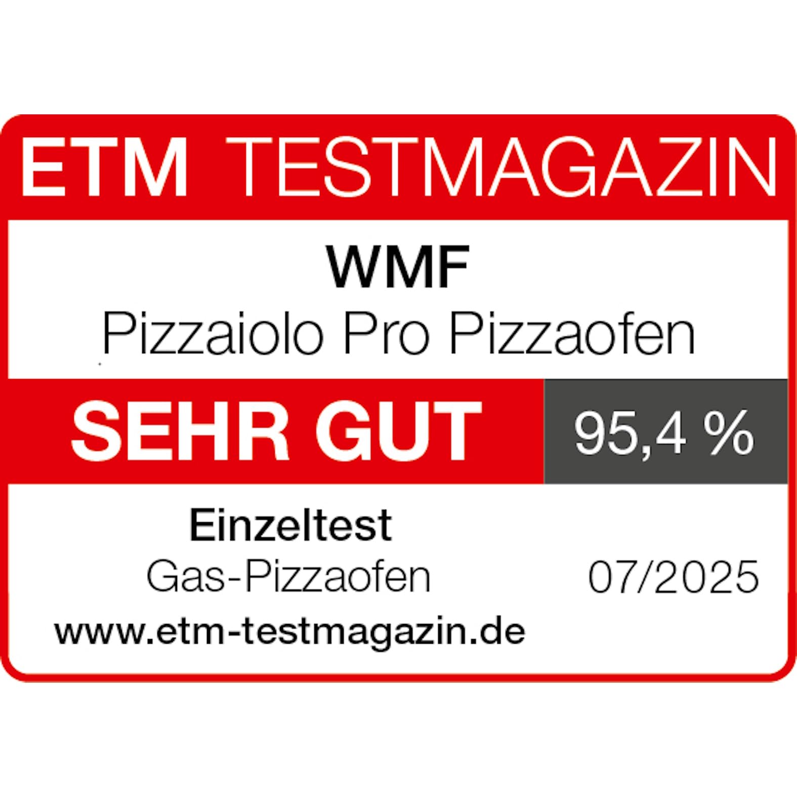 WMF Pizzaiolo Pro Pizzaofen, über 450°C Backtemperatur, großer Pizzastein (Ø 40 cm), automatische Drehmechanik, integrierte Temperaturüberwachung für perfekte Ergebnisse in 90 Sek., Gas Pizzaofen 2