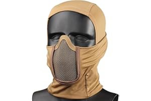 V3COOGOGEAR Tactical Airsoft Balaclava Mesh Mask Hood Headwear Ninja Style Mouth Protection for Airsoft Paintball