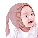 Crochet Earflap Pilot Hats Rabbit Ears Beanie Cap
