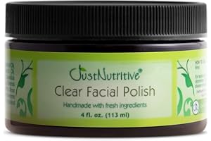 Acne Clear Facial Polish | Clean & Natural Facial Polish | Acne Treatment | Gentle Exfoliating Polish | Just Nutritive | 4 Fl Oz