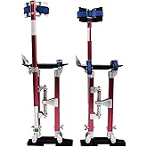 BIGREAT Red Drywall Stilts 18-30'' Inch Height Adjustable Lifts | Aluminum Tool for Painting Finishing Pruning Branches Cleaning