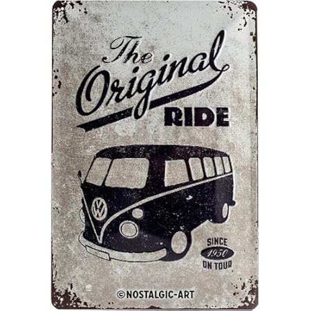 Nostalgic-Art 22188 Volkswagen - VW Bulli - The Original Ride, Blechschild 20x30 cm