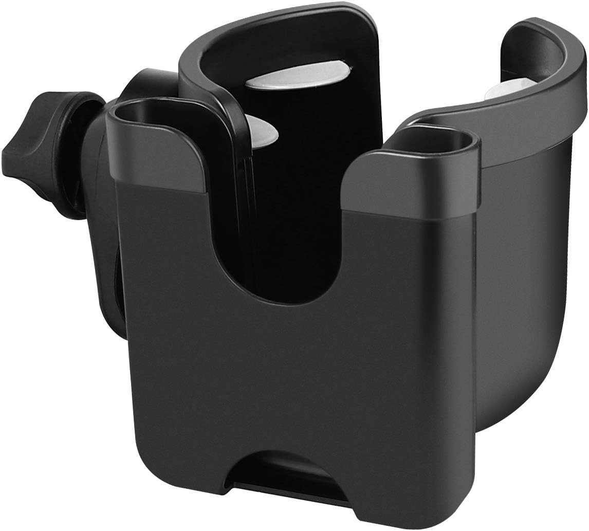 Roinaee Wheelchair Cup Holder with Phone Holder, 2 in 1 Walker Cup Holder, Stroller Cup Holder,Bike Cup Holder, Cup Holder for Walker,Wheelchair,Bike,Stroller: Automotive